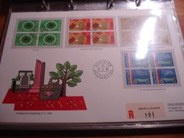 FDC -Grossbrief 1980, Sondermarken Satz 4erblocks