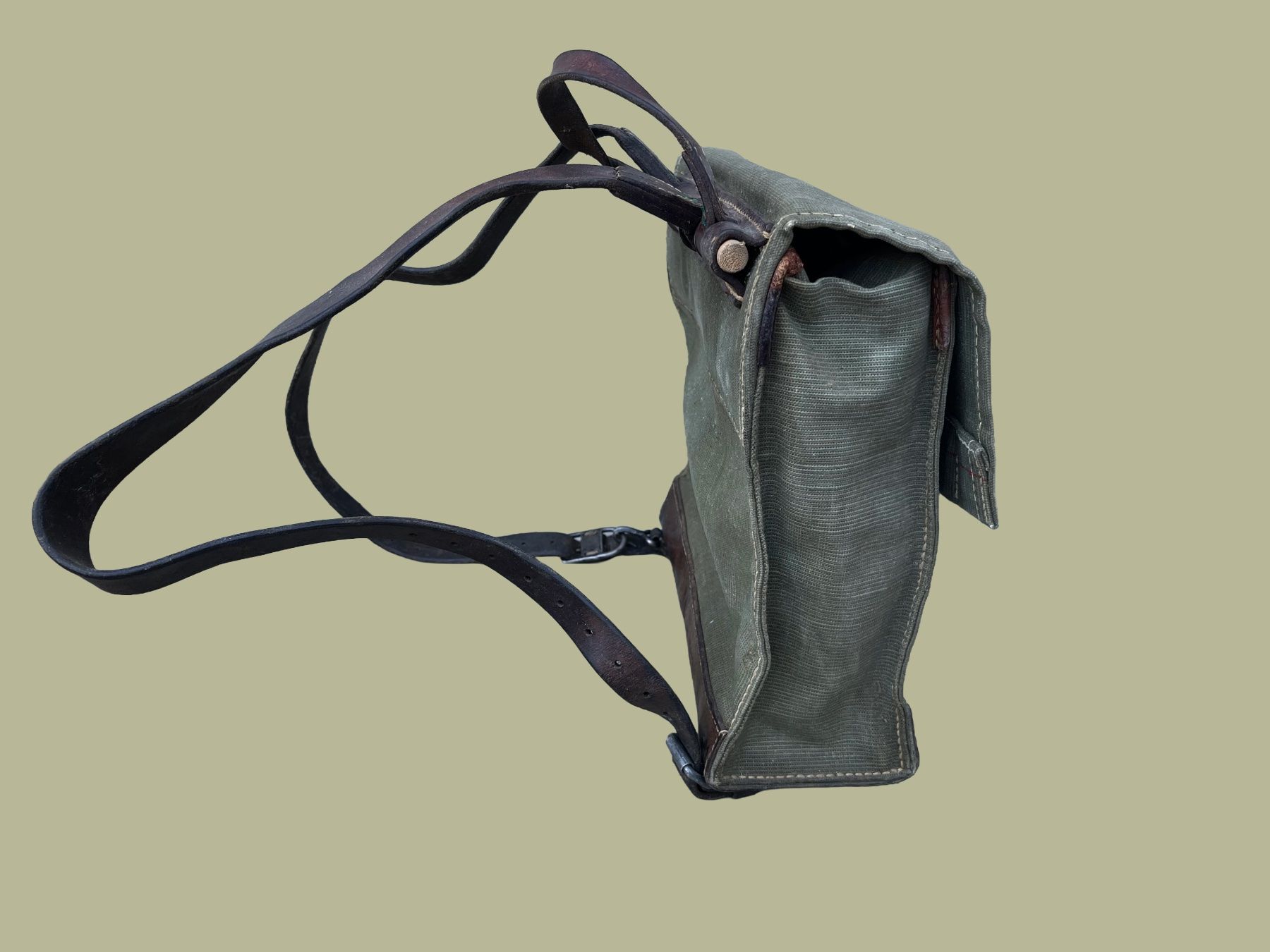 Schweizer Armee Zaini: Sac à Dos Munitions Armée Suisse 1940 WW2 – Usato da Bellevue venduto da Belafer 3