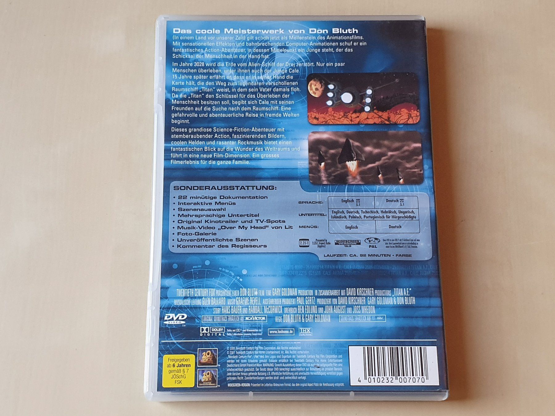 Tutti i DVDs: Titan A.E. – Usato da Stansstad venduto da collectorsshop 1