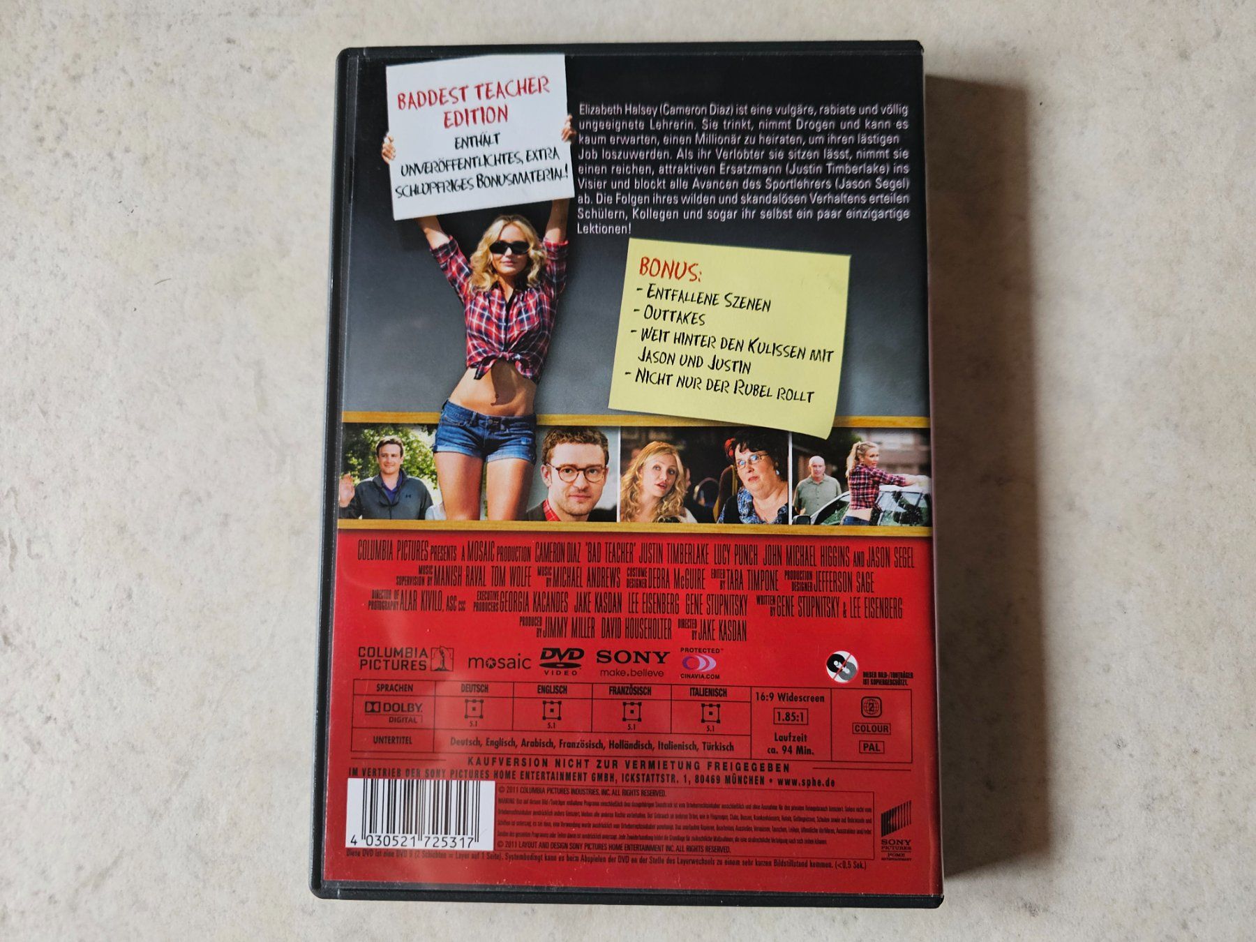 Tutti i DVDs: Bad Teacher  /  Leck mich – Usato da Schneisingen venduto da backstore24 1