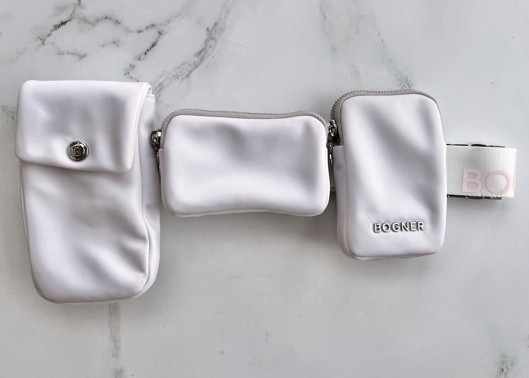Bogner Borse da donna: Bogner Multipocket Belt Bag, Weiss – Usato da Zürich venduto da berthy