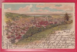 GRUSS AUS ST.GALLEN, 17.7.1916