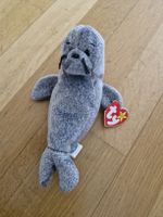 Stofftier Ty Beanie Baby Slippery Robbe mit Tag neu