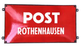 Emailschild inkl. Befestigungsrahmen Post Rothenhausen TG