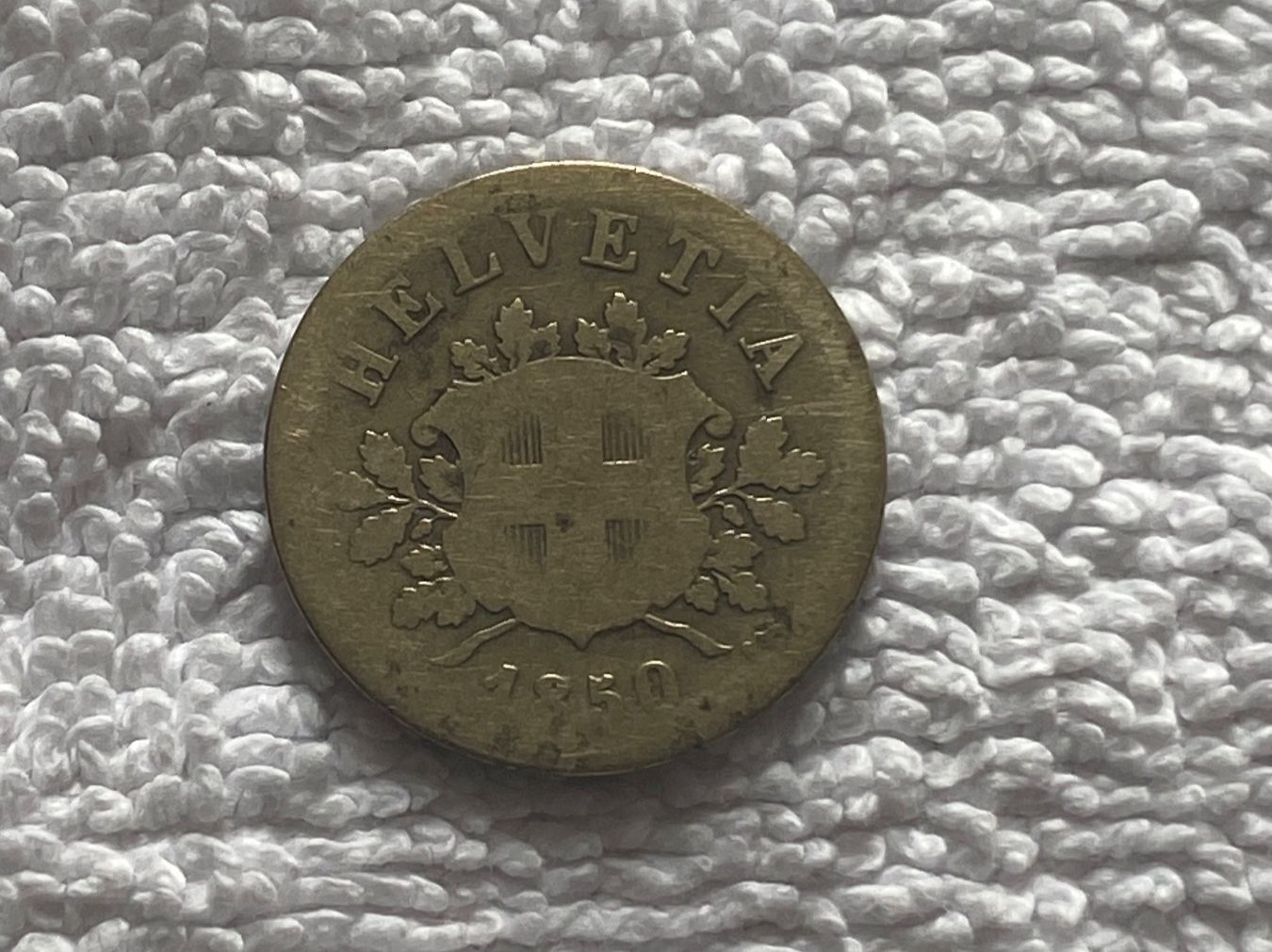 Alle Münzen: 10 centimes/rappen 1850 – Gebraucht aus Nyon von Ilmi09