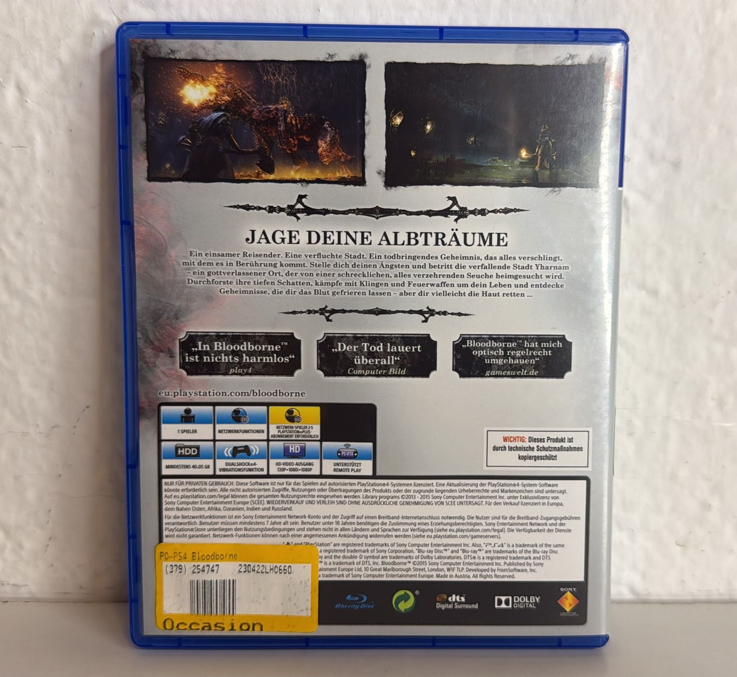 Spiele: PS4 Spiel Bloodborne  – Gebraucht aus Ehrendingen von lax21 1