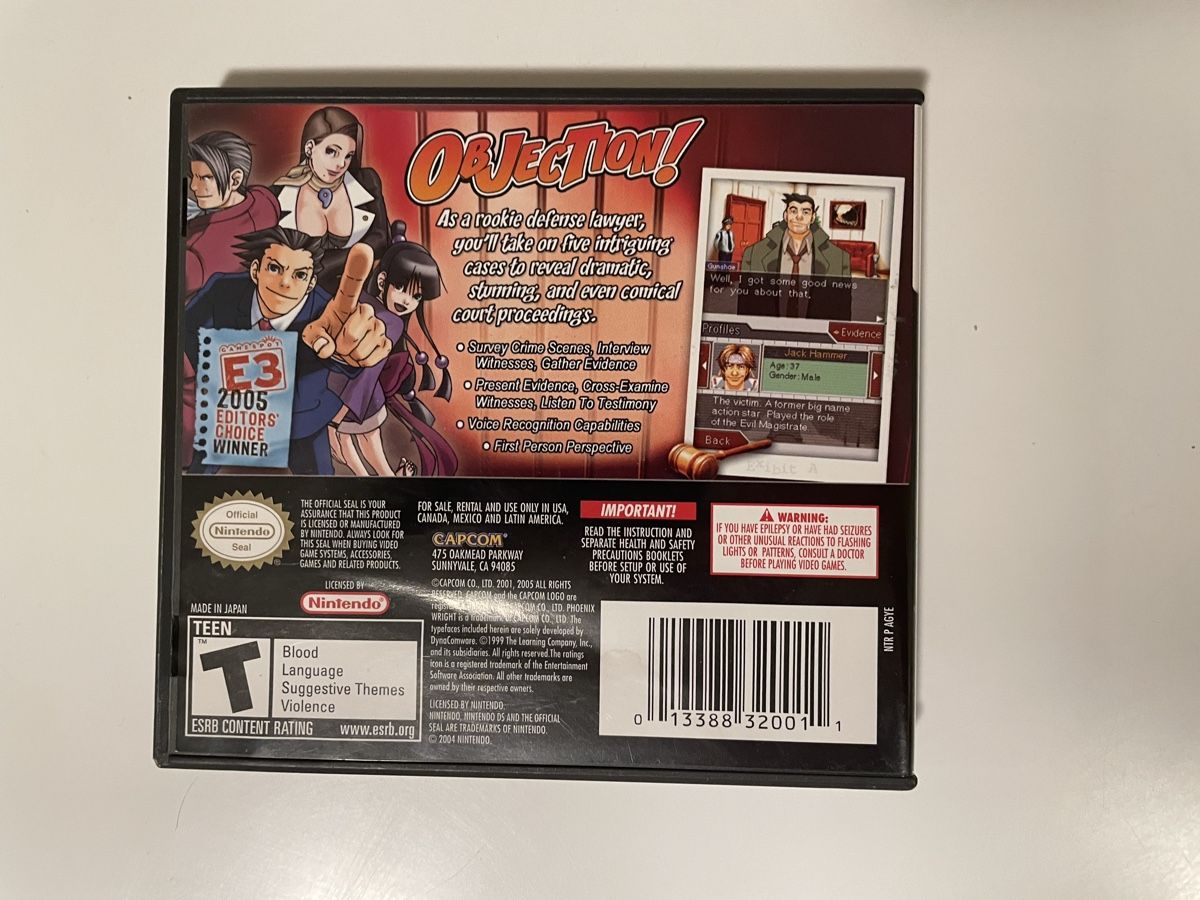 Nintendo Spiele: Phoenix wright ace attorney – Gebraucht aus Susch von Ascaso 1