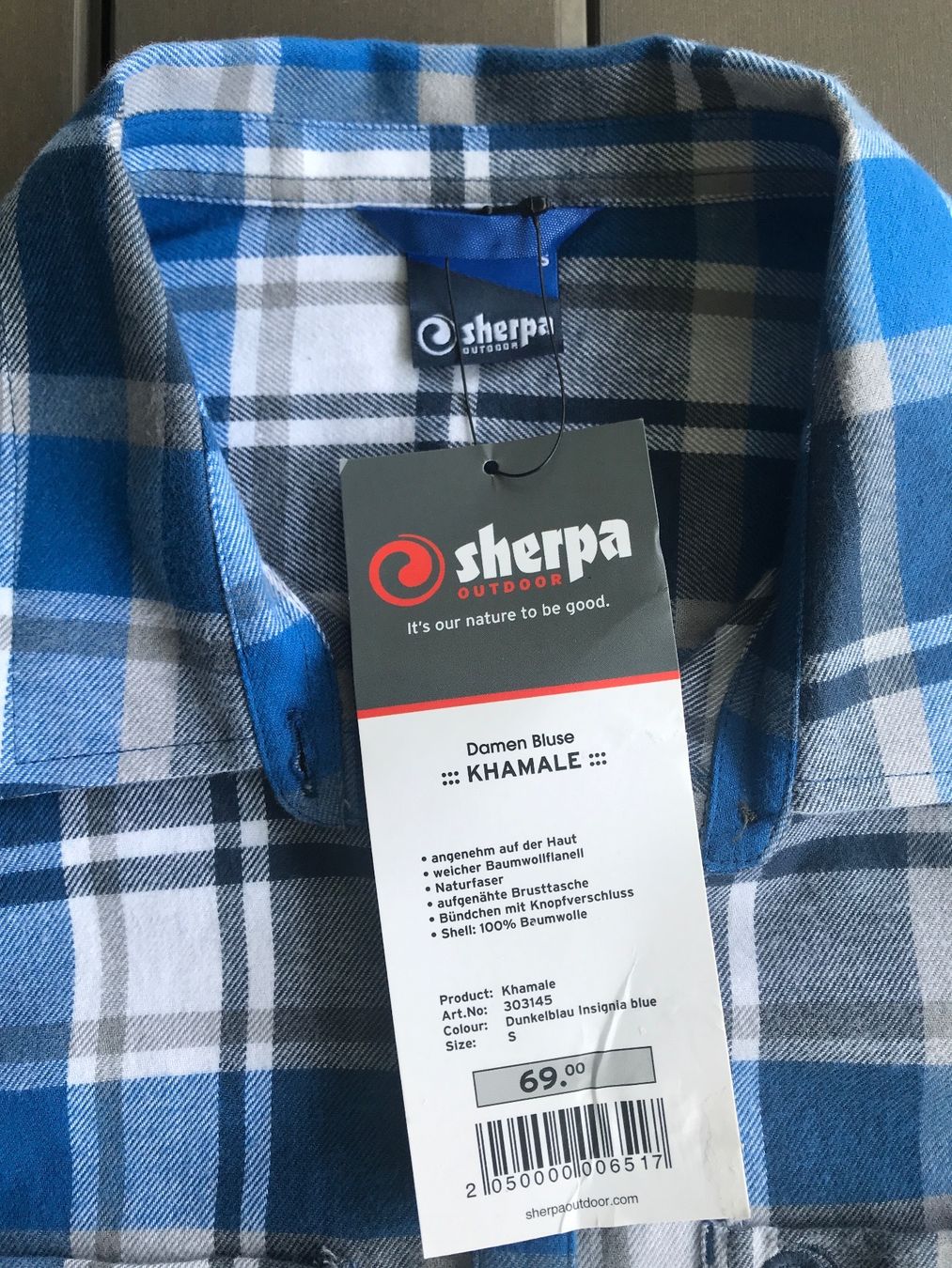 Sherpa Blusen: Sherpa Damenbluse Khamale, Gr. S, neu – Neu (gemäss Beschreibung) aus Ebnat-Kappel von Molton 4