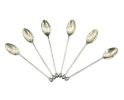 Set of 6 Vintage Silverplated Coffee Spoons