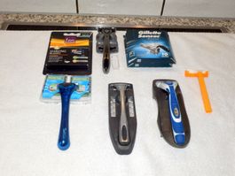 Lot mit Rasiergeräte, Gilletté, Wilkinson, I'am Rasierer etc