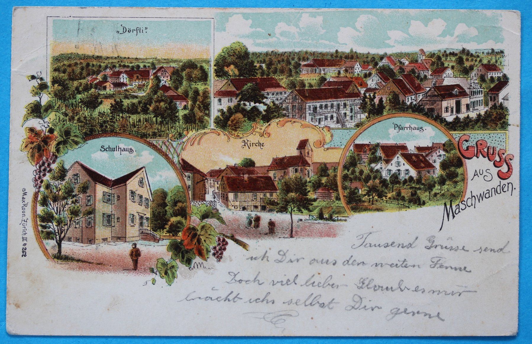 Ansichtskarten: MASCHWANDEN LITHO AK – Gebraucht aus Lotzwil von pirolh