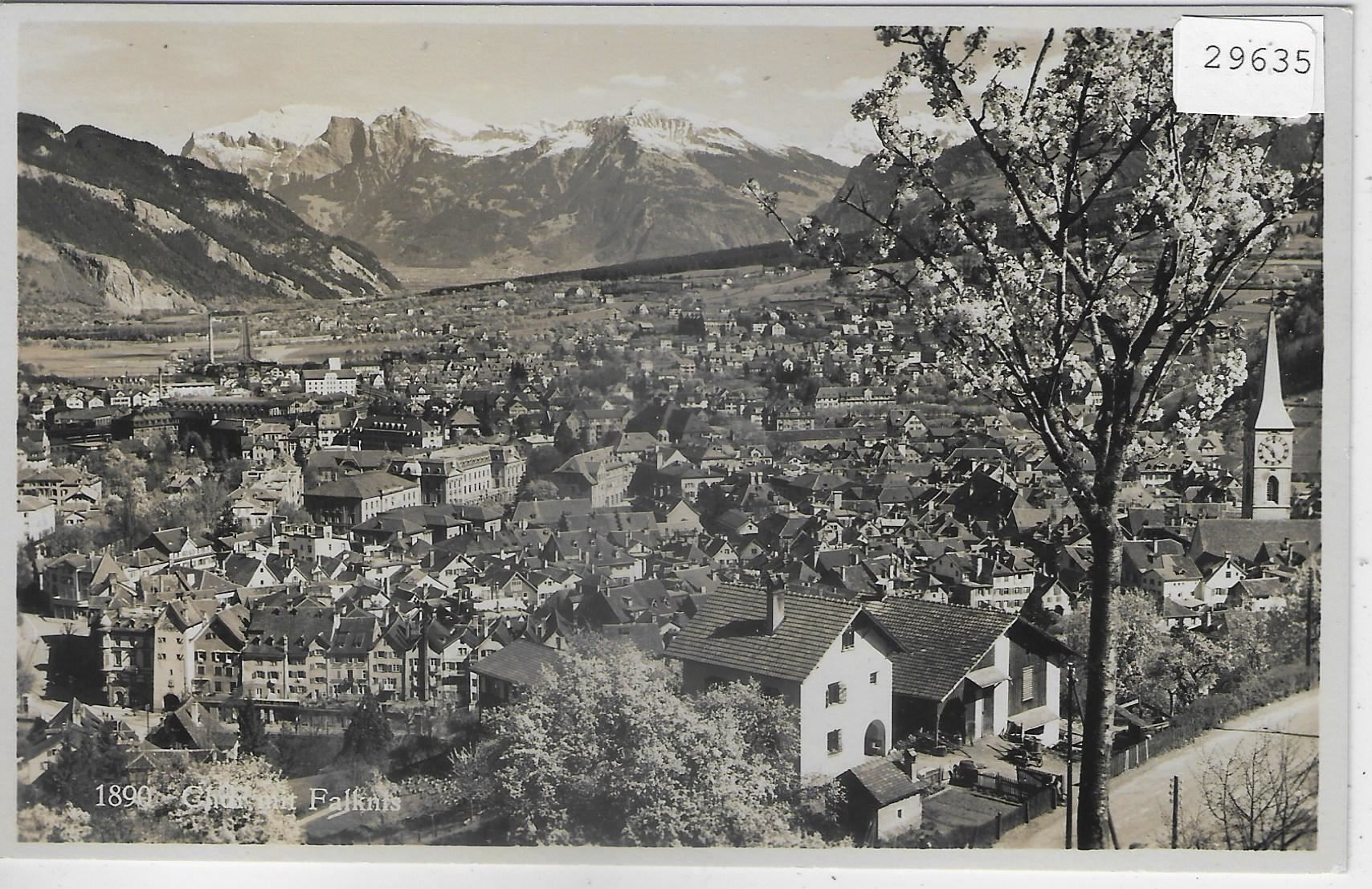 Cartoline postali: Chur mit Falknis – Usato da Ettingen venduto da Kartenplanet