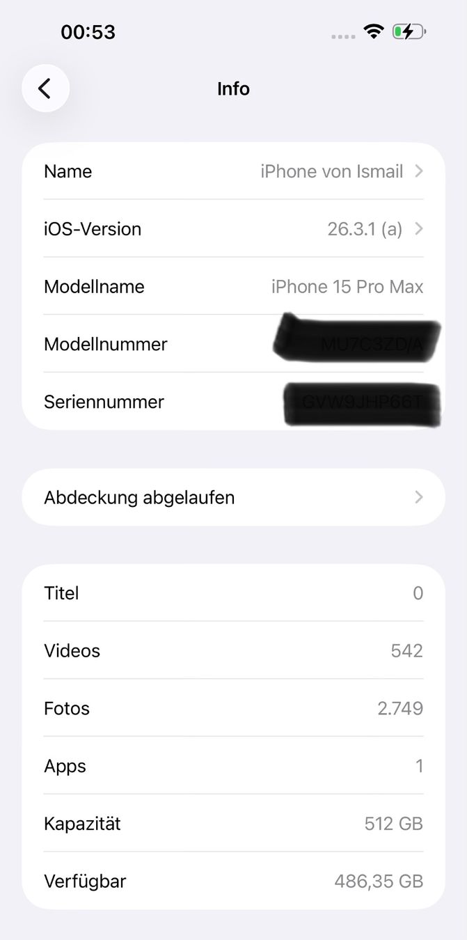 Apple Telefoni cellulari / Smartphones: iPhone 15 Pro Max / 512 GB / Titan Black – Usato da Zürich venduto da ismailmohamed88 6