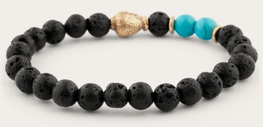 Bracciali & Braccialetti: Türkis Perlenarmband Buddha – Nuovo e nell'imballaggio originale da Selkingen venduto da Eishase 1