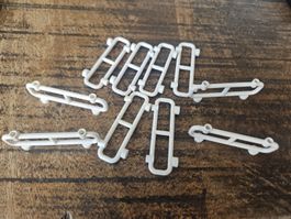 lego 2486 lot de 10 pièces White Bar 1 x 8 x 2