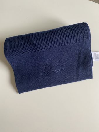 Lacoste Schal dunkelblau neu mit Etikett
