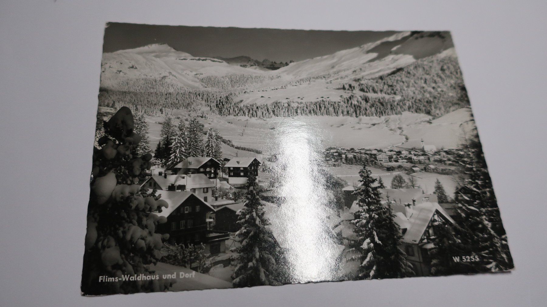 Cartoline postali: Flims- Waldhaus und Dorf N°W5255 – Usato da Cormoret venduto da Pascalll2001 1