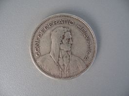 5 Liber, Fünf Franken (5 FR), Münze, Silber