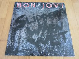 Langspielplatte "BON JOVI" - SLIPPERY WHEN WET