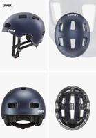 Uvex Kinder BMX-Velohelm 4cc deep space mat, Grösse 55-58 cm