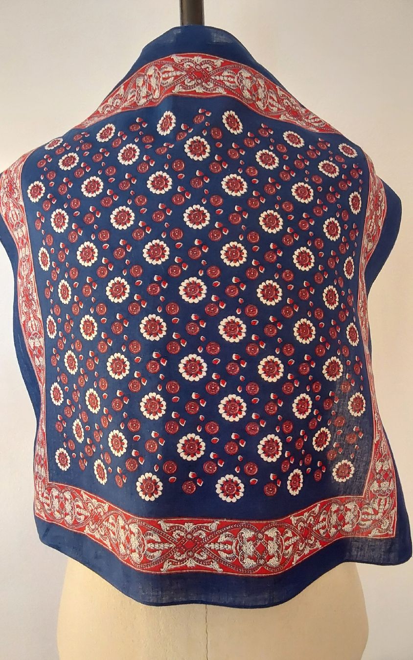 Foulards, Tücher & Schals: Tuch Baumwolle quadratisch blau – Gebraucht aus Köniz von scopello12 1