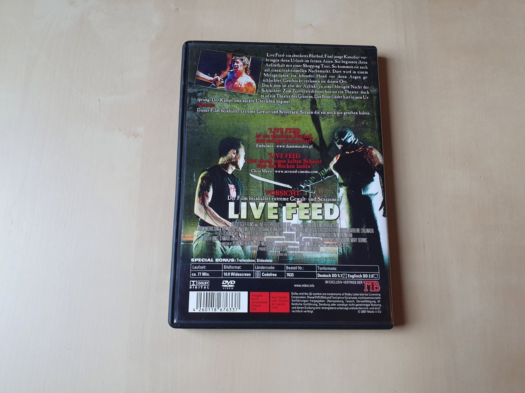 Tous les DVDs: Live Feed – D'occasion à Stansstad par collectorsshop 1