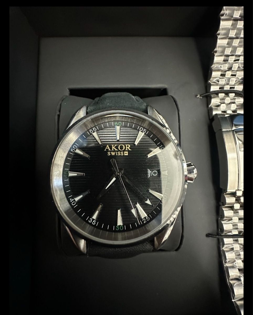 Orologi: Akor Automatic Model Black Bean, full Set NEU! (37) – Nuovo (secondo la descrizione) da Untersiggenthal venduto da TimeandShine 2