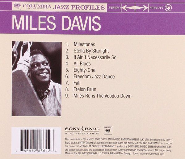 CD: Davis Miles: Jazz Profiles CD – Nuovo e nell'imballaggio originale da Steinhausen venduto da Vilivinili 1