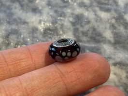 Pandora Charm Muranoglas mit Punkten 🤎