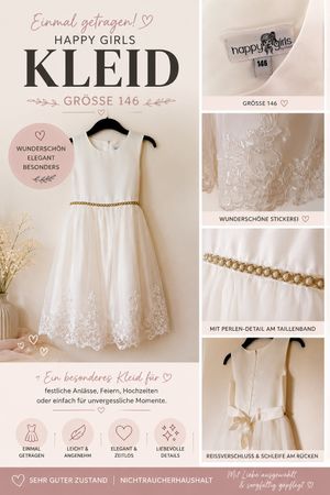 Happy Girls Kleid Gr. 146 – einmal getragen – festlich & ele