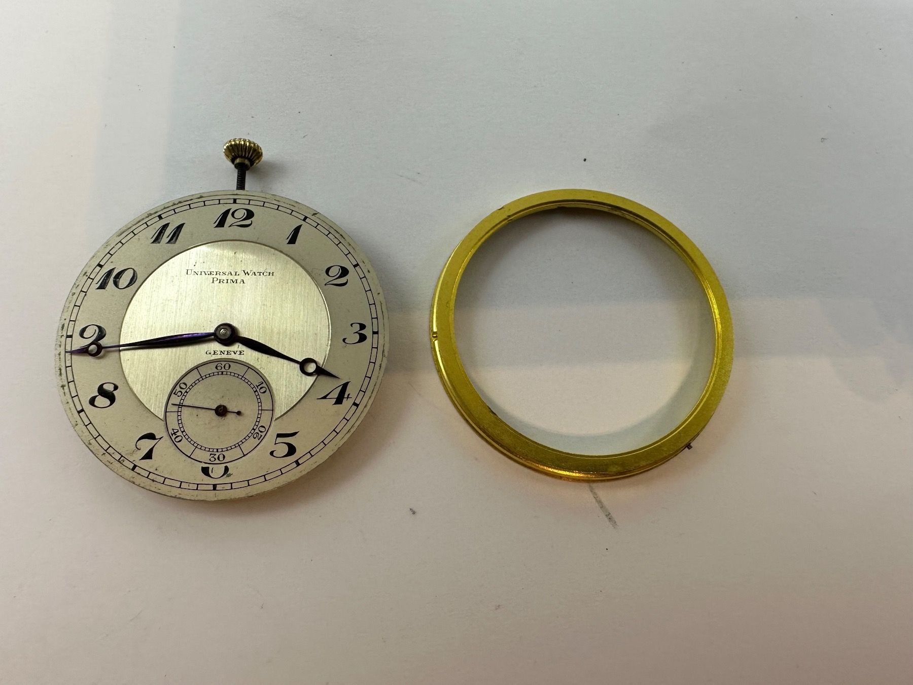 Universal Genève Uhren: Universal Watch Prima Taschenuhr Werk – Gebraucht aus Brüttisellen von AlphaOmega05