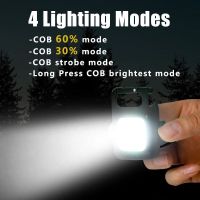 Mini Arbeits LED Cob Lampe mit Akku - Sehr Stark Mobil klein