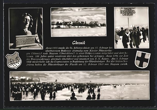 Cartes postales: Münsterlingen, Die Eisprozession mit de – D'occasion à Berlin par bartko-reher