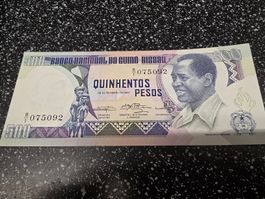 Banknote 500 Pesos Guinea-Bissau 1983 