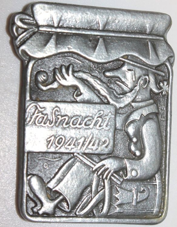 BASLER FASNACHT PLAKETTE 1941/42 | Kaufen Auf Ricardo