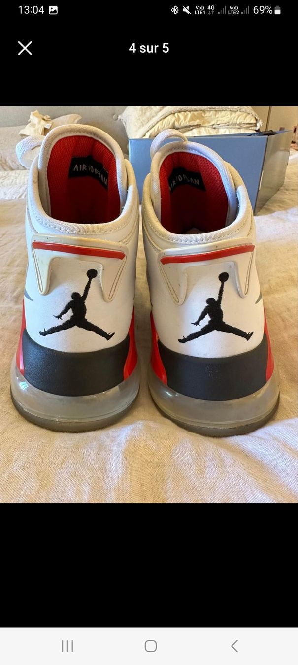 Jordan Scarpe da uomo: Baskets Jordan Mars 270 blanches et rouges taille 46  – Usato da Carouge GE venduto da Street04 1