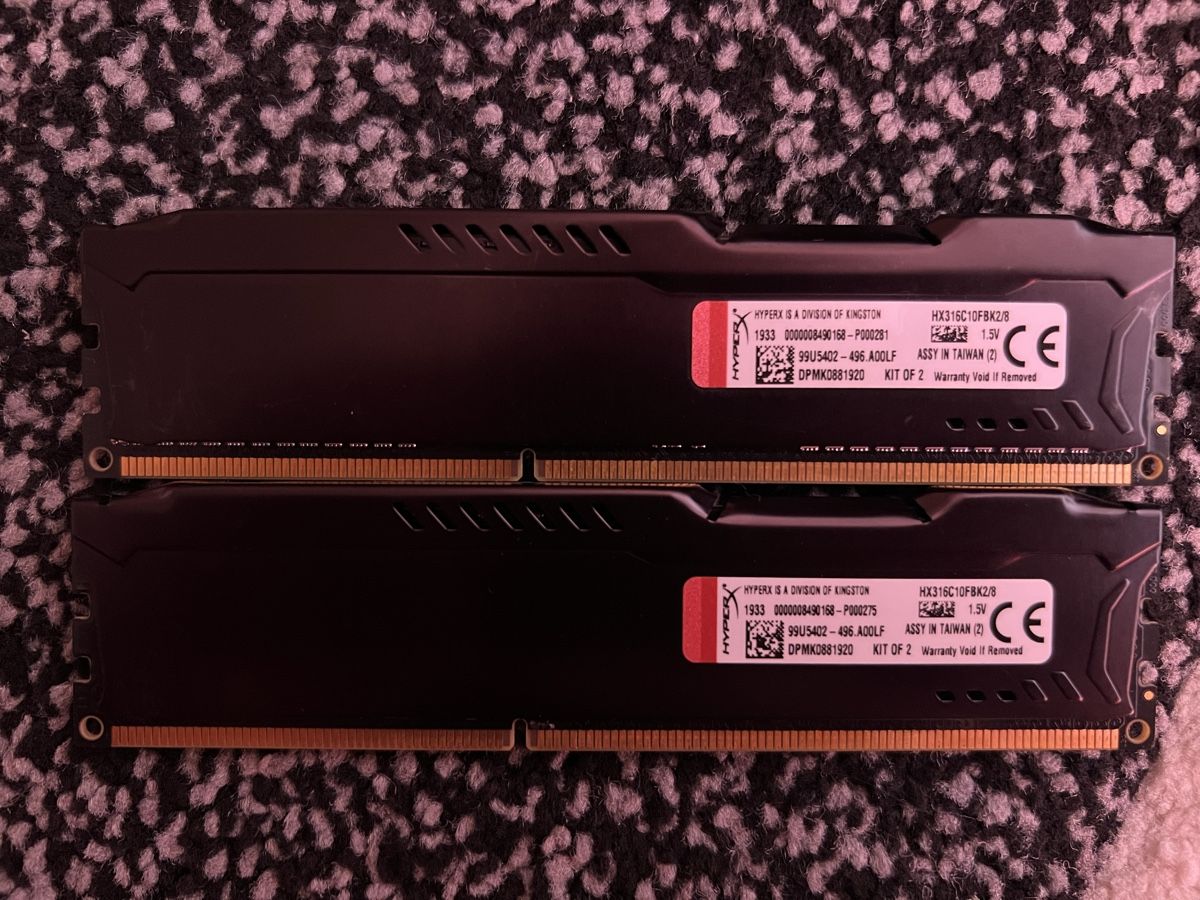 Hyperx Memoria / RAM: HyperX FURY 2x 4GB DDR3 RAM Kit used – Usato da Küsnacht ZH venduto da yurchick 1