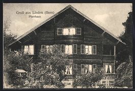 AK Linden, Pfarrhaus, 1916
