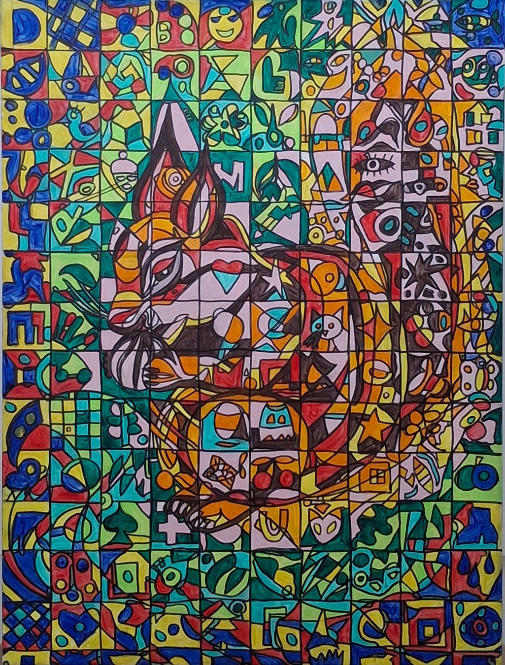 Dipinti: Acrylic Gemalde Eichhörnchen mit Nuss 60 cm x 80 cm – Nuovo (secondo la descrizione) da Bellikon venduto da MellonCollieMitTwint