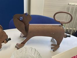 Garten Wassersprinkler "Hund" aus Metall ab 1.-