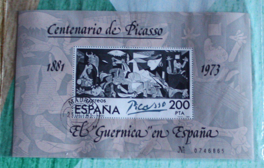 Alle Briefmarken: 1 Briefmarke Picasso – Gebraucht aus Flüelen von Alt-und-Neu