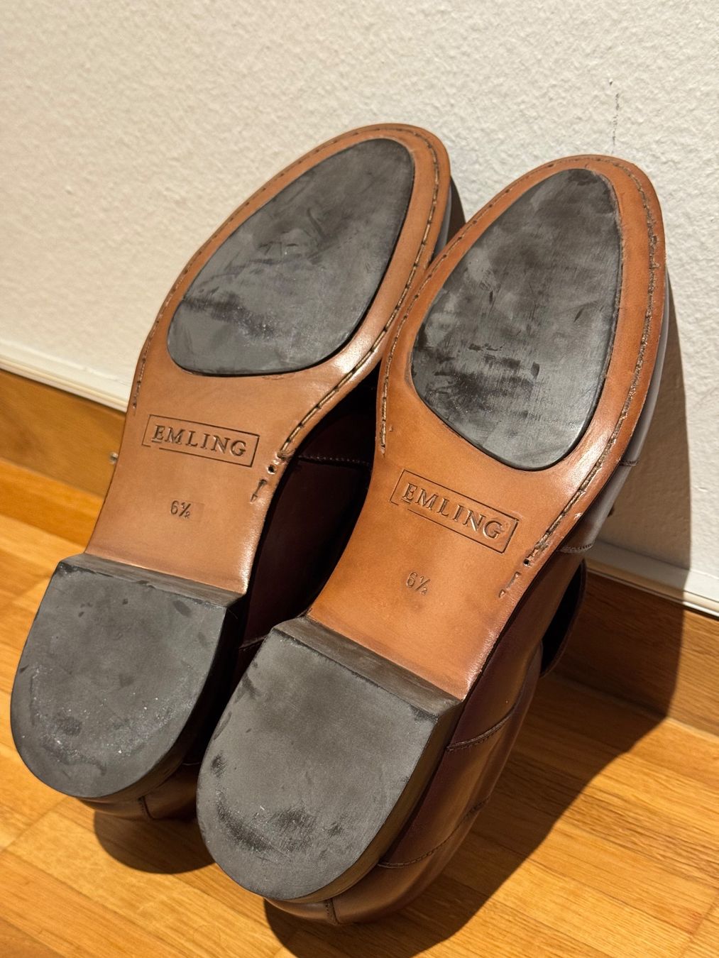 Scarpe da uomo: Emling Herrenschuhe Leder, Gr. 40, Braun – Nuovo (secondo la descrizione) da Zürich venduto da nils.alex 6