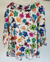Damen Bluse mit Blumenmuster, L/XL, neuwertig