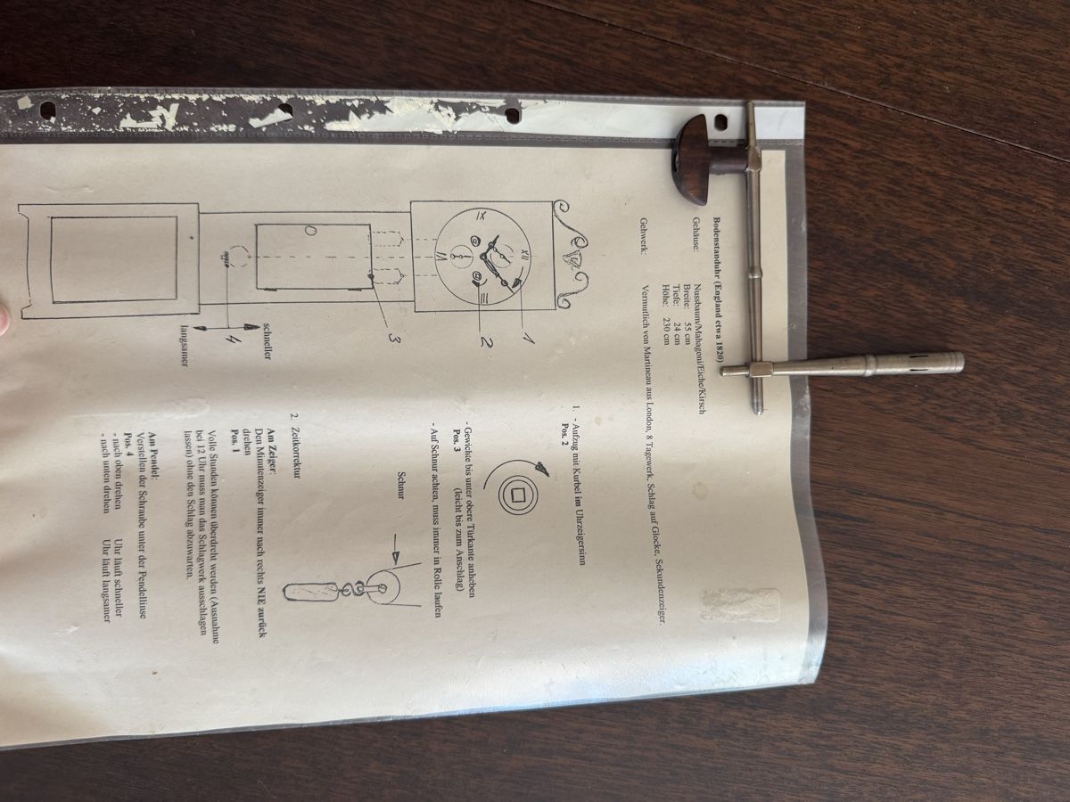 Orologi da terra & Orologi da parete: Antike Englische Standuhr ca 1820 – Usato da Langnau am Albis venduto da pla_2vk5 4