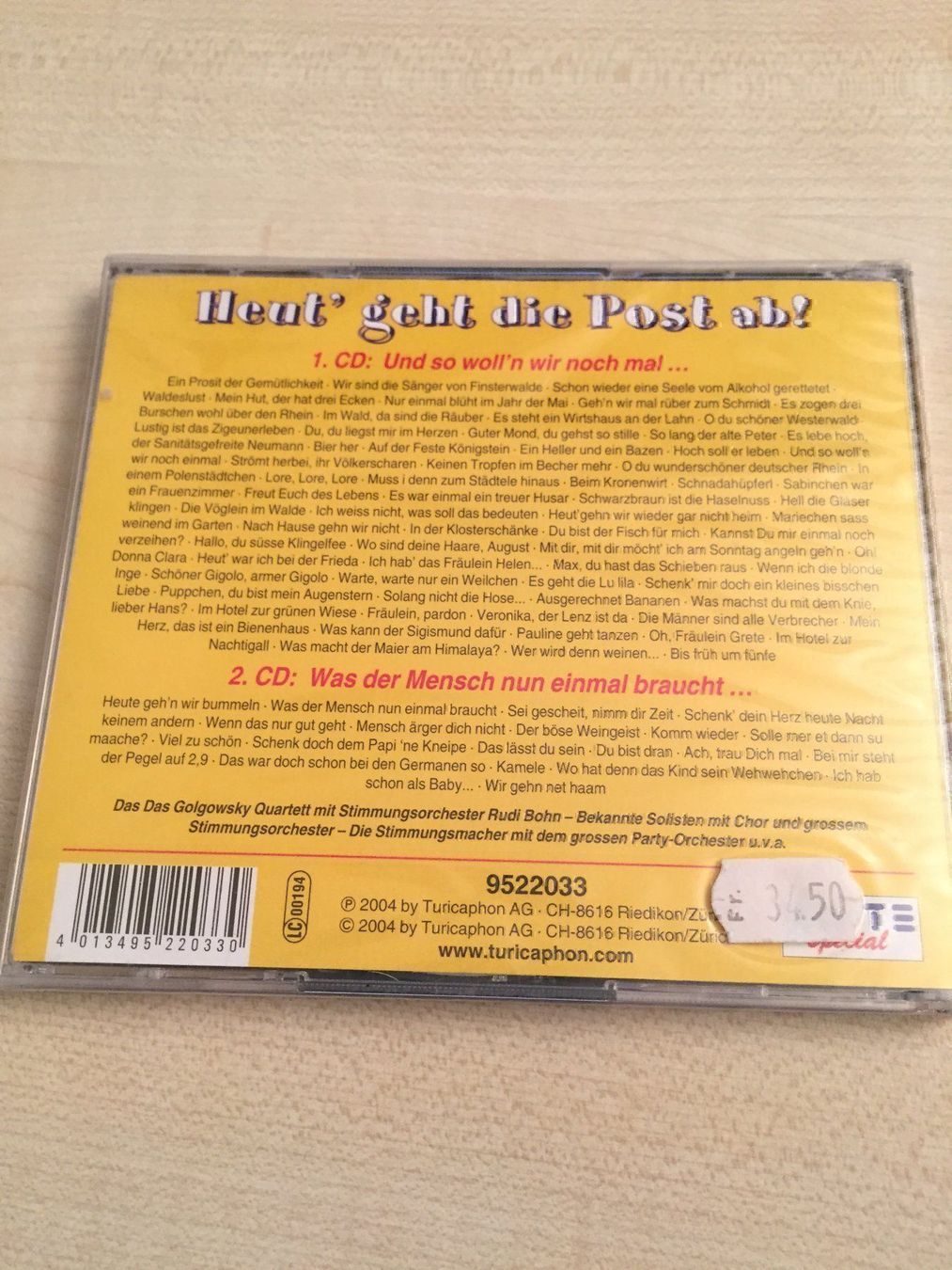CD: Heut geht die Post ab! – Nuovo e nell'imballaggio originale da Rüti ZH venduto da alumedien 1