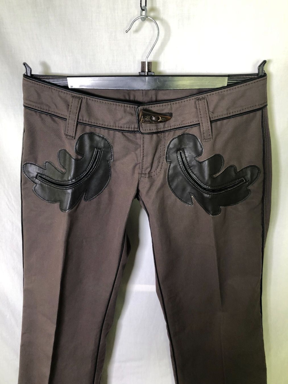 Dsquared2 Pantaloni: Dsquared2 Braune Hose mit Leder 36 neu – Nuovo (secondo la descrizione) da Coppet venduto da Vanessamode 6