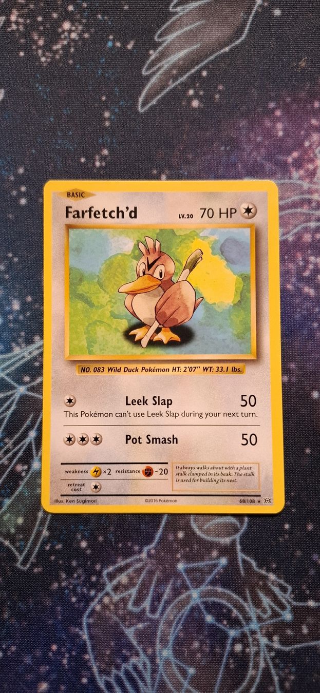 Pokémon Sammelbilder & Trading cards: Farfetch'd 68/108 - Pokemon Evolutions ENG – Neu (gemäss Beschreibung) aus Petit-Lancy von Kara_TCG 1