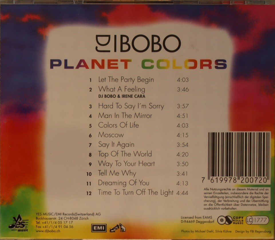 CDs: DJ Bobo - Planet Colors – D'occasion à Luzern par CONTENTI 2