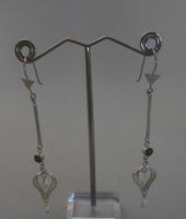 Ohrringe 800 Silber mit kleinen Perlmutter Kugeln