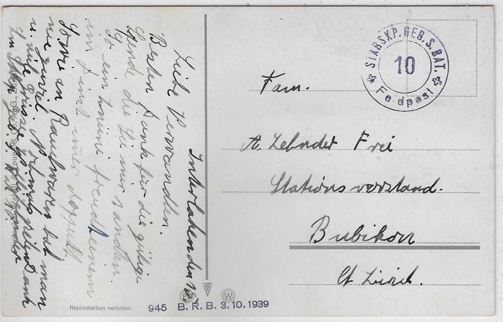 Cartes postales: Lütschine mit Jungfrau - Litho – D'occasion à Ettingen par Kartenplanet 1